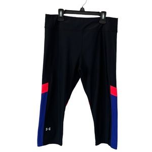 Under Armour Heat Gear Cropped Colourblock Leggings
